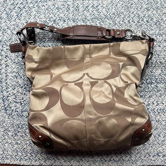 COACH Large Signature Carly Handbag - Picture 8 of 11